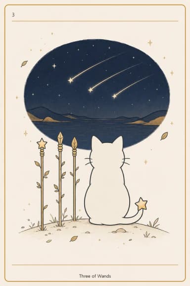 완드 3 (Three of Wands)