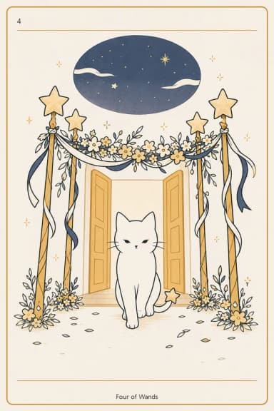 완드 4 (Four of Wands)