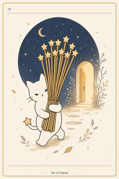 완드 10 (Ten of Wands)