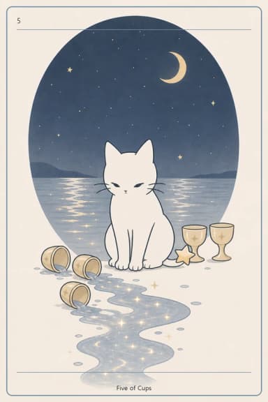 컵 5 (Five of Cups)
