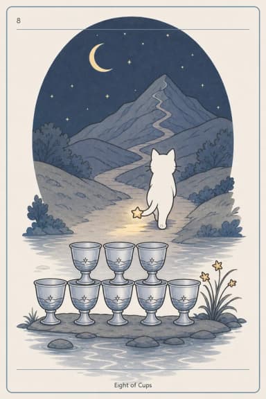 컵 8 (Eight of Cups)