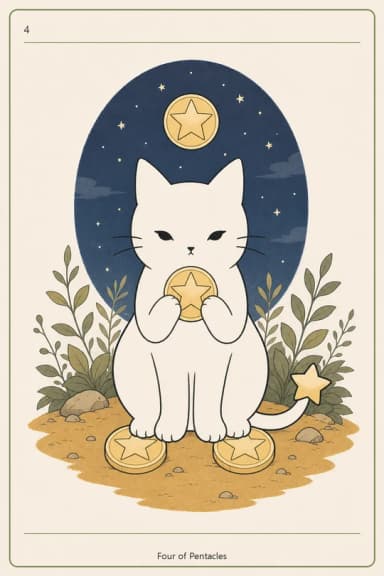 펜타클 4 (Four of Pentacles)