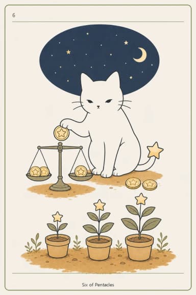 펜타클 6 (Six of Pentacles)