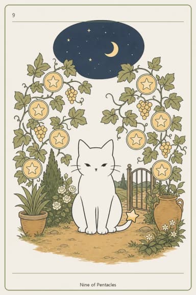 펜타클 9 (Nine of Pentacles)