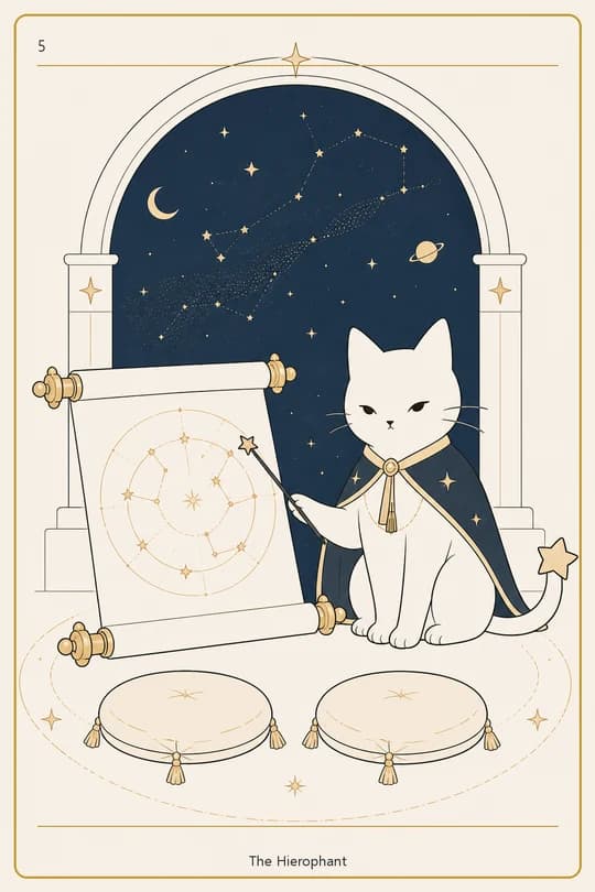 교황 (The Hierophant) 타로 카드