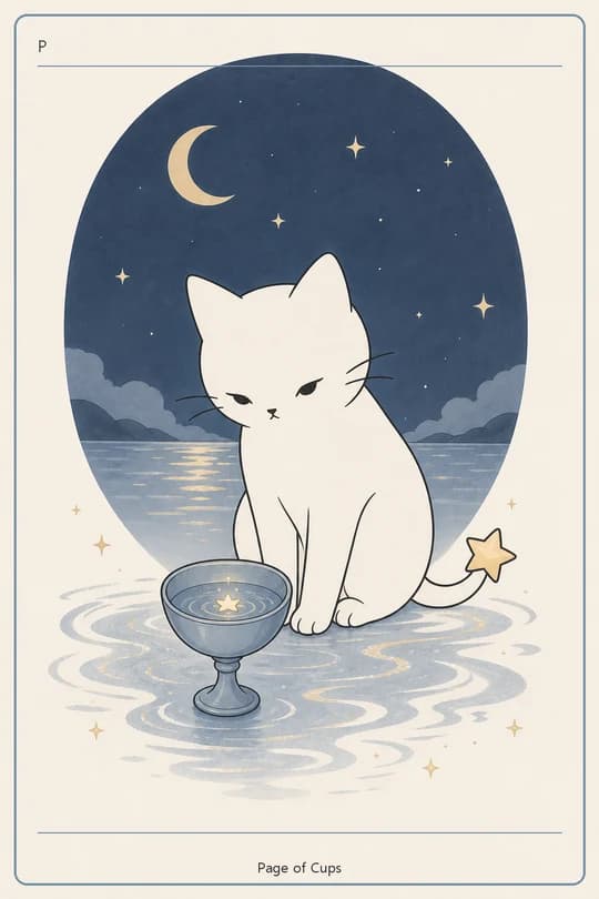 컵 페이지 (Page of Cups) 타로 카드