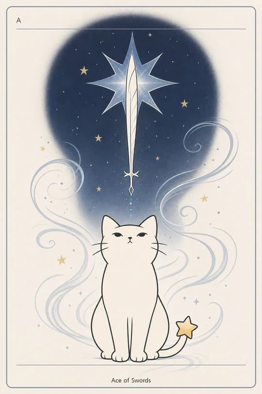 소드 에이스 (Ace of Swords) 타로 카드